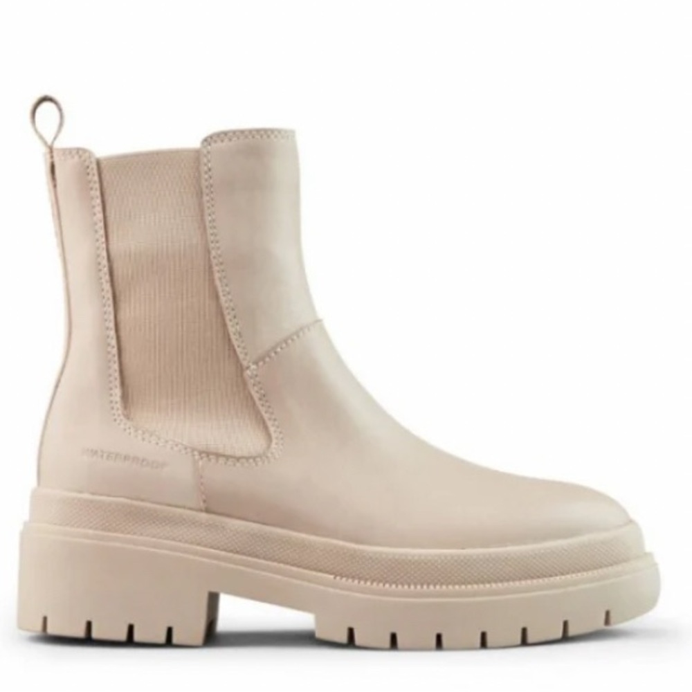 Cougar Swinton Ladies LUG Leather Water Proof cream Boots-Size9